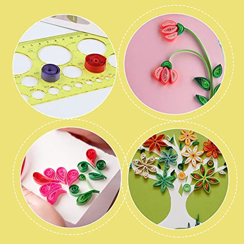 LOKUNN Circle Template Circle Round Stencil Templates Round Hole - color: 1 pcs yellow