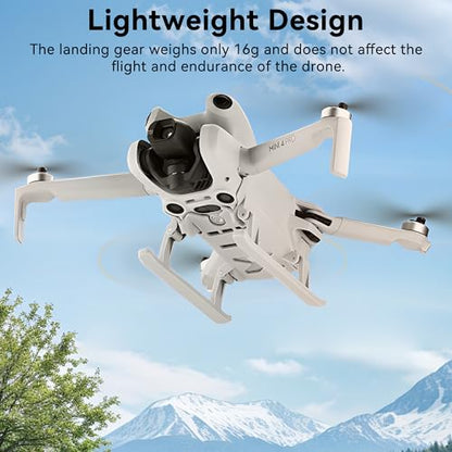 Landing Gear for Mini 4 Pro Foldable Extended Heightening Landing Legs Protector Kit Compatible with DJI Mini 4 Pro Drone Fly Accessories