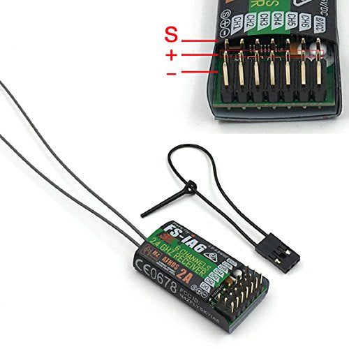FLYSKY FS-i6 6CH 2.4GHz Radio System RC Transmitter Controller with FS-iA6 Receiver for RC Helicopter Plane Quadcopter Glide(Model_2)