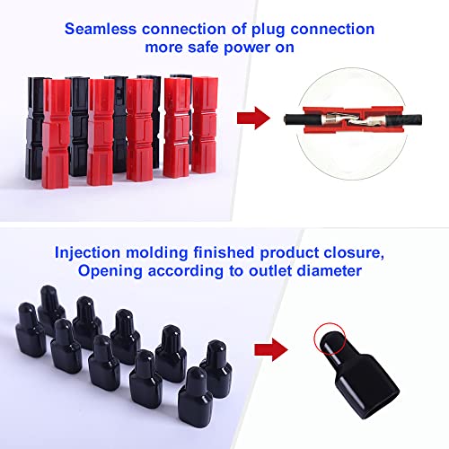 45A Quick Connect Batterie Battery Connector Modular Power Connectors Quick Disconnect 10 Pair,AWG10-12