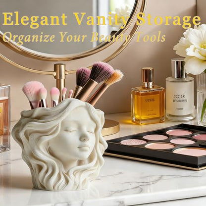 3D Face Resin Casting Molds, Head Planter Silicone Molds for Epoxy - color: Woman Resin Mold
