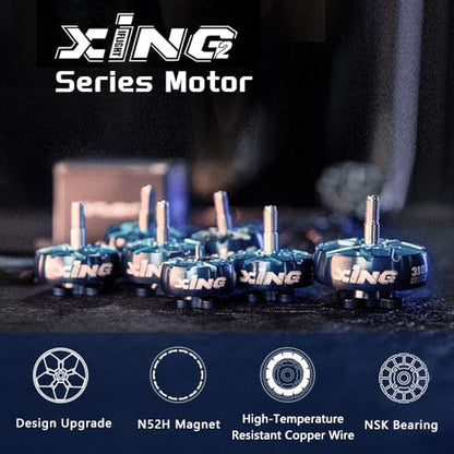iFlight 4pcs XING2 2306 1755KV FPV Brushless Motor 6S for FPV Racing Drone Quadcopter