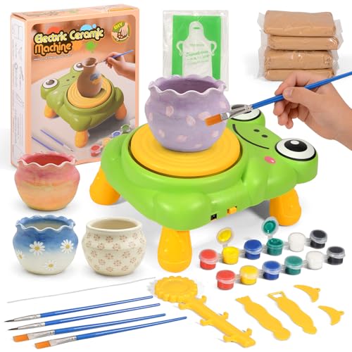 Pottery Wheel for Kids Complete Pottery Painting Kit Arts & Crafts for Kids