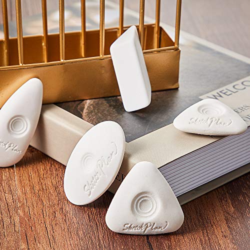 Outus Cube Erasers with Grip Different Shape Eraser Vinyl White Eraser for Art Drawing Writing Sketching (8)