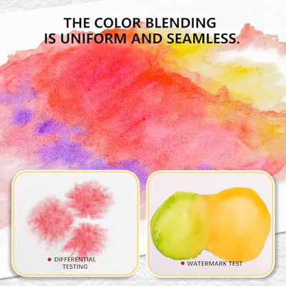 kander 30 Color Watercolor Paint Set with Detail Paint Brushes