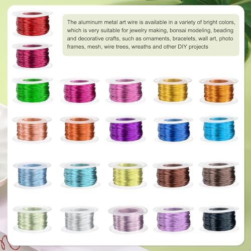 HARFINGTON 18 Gauge Aluminum Craft Wire 1.0mm 98.5ft Flexible Bendable Anodized Metal Jewelry Sculpting Wire for Jewelry Making Modelling Craft DIY, Brown - color: Brown, size: 30M x 1.0mm