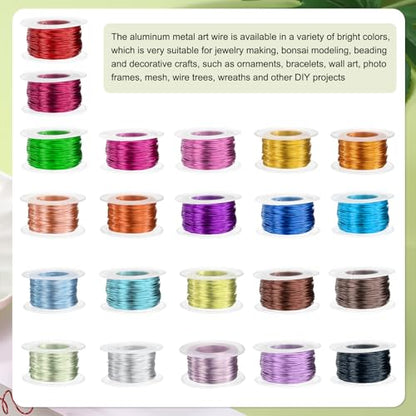 HARFINGTON 18 Gauge Aluminum Craft Wire 1.0mm 98.5ft Flexible Bendable Anodized Metal Jewelry Sculpting Wire for Jewelry Making Modelling Craft DIY, Brown - color: Brown, size: 30M x 1.0mm