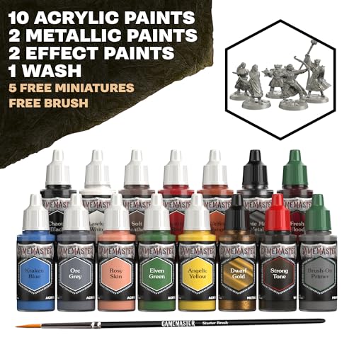 The Army Painter, GameMaster Adventure Starter Set, 15 x 18 ml - color: Adventure Starter Paint Set