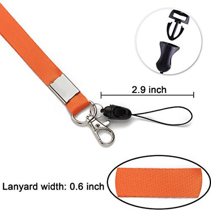 YOUOWO 10Pcs Neck Lanyards Lightweight 10Colors,For ID Badges Holder