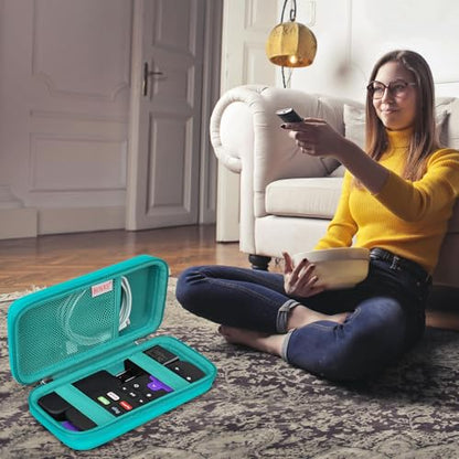 BOVKE Case for Roku Voice Remote/Roku Voice Remote Pro 2nd Ed, Green - color: Turquoise+Turquoise