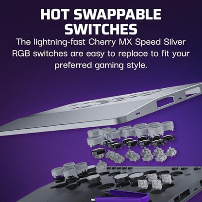 Turtle Beach Victrix Pro KO Leverless Esports All Button Fight Stick, Xbox - color: Gray
