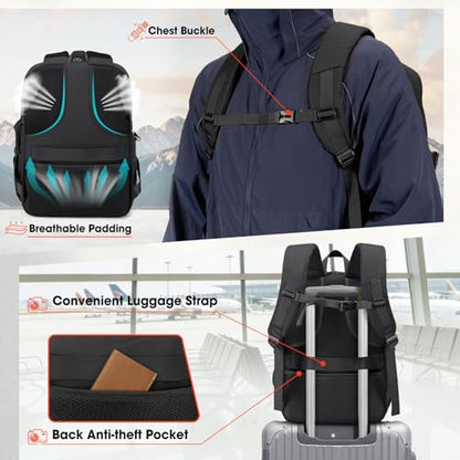 RAINSMORE Camera Backpack, DSLR/SLR/Mirrorless Camera Bag for Photographers - color: Black