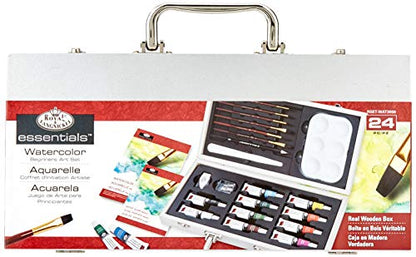Beginner Watercolor Painting Wood Box Set - color: Watercolor (22 Piece)