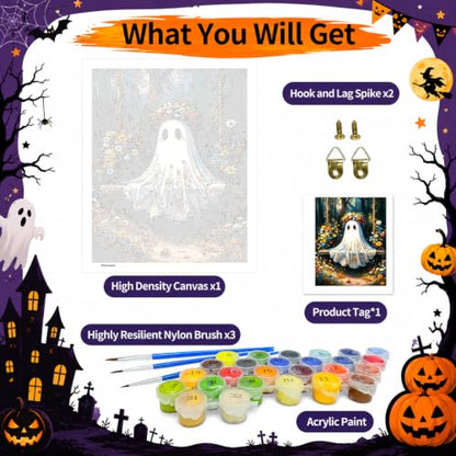 SUJINMEI Ghost Paint by Numbers Kit for Adults Without Frame 16X20 inch - color: MT23186-US