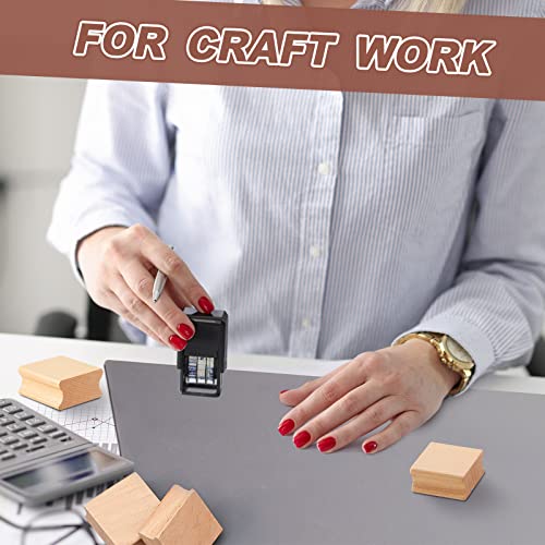 Sasylvia 10 Pcs Stamp Making Kit, A4 Rubber Stamp Sheet, 40x40mm Wood Block