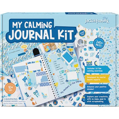 Jackinthebox Calming Journal Kit for Girls, DIY Crafts, Scrapbook Toys Set - color: Blue