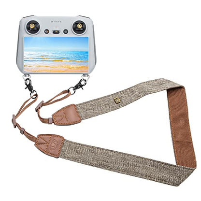 Hanatora Lanyard Neck Strap for DJI RC,RC 2,RC Pro,Smart Controller,Mini 3 Pro,Mavic 3 Classic/Cine,Air 3/2/2S,Mavic 2 Drone Remote Controller Accessories - color: Brown