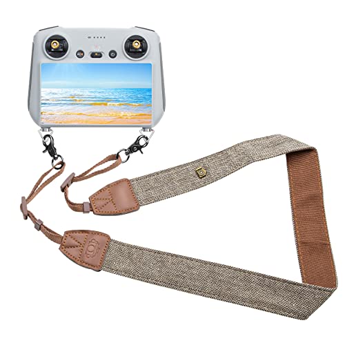 Hanatora Lanyard Neck Strap for DJI RC,RC 2,RC Pro,Smart Controller,Mini 3 Pro,Mavic 3 Classic/Cine,Air 3/2/2S,Mavic 2 Drone Remote Controller Accessories - color: Brown