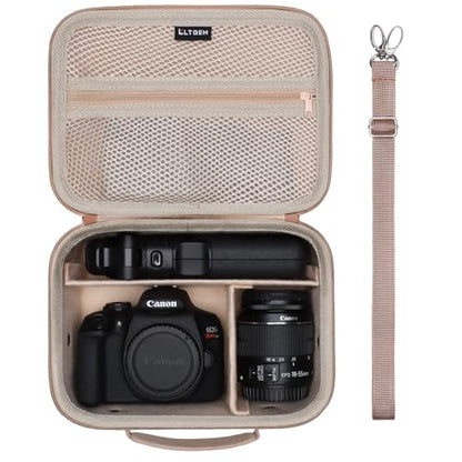 Small Camera Case Bag for Canon EOS Rebel T7/R50//R100 DSLR Camera Beige - color: Beige, size: Small