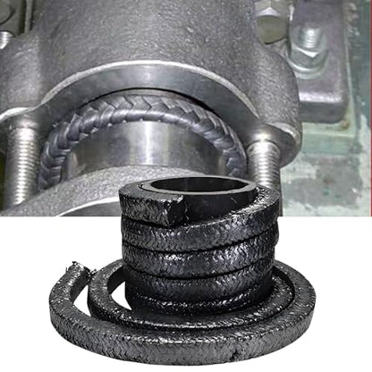 Flexible Graphite Braided Compression Packing ，for Pump Valve or Mechanical Seal 5/8” x 5/8”，10 feet - size: 5/8”，10 feet