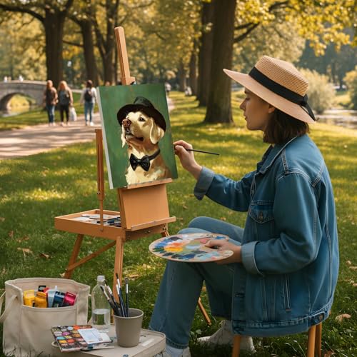 Cholemy 36 Pcs Paint and Sip Kit Gift for Adults 8''x10'',Animal - style: Animals