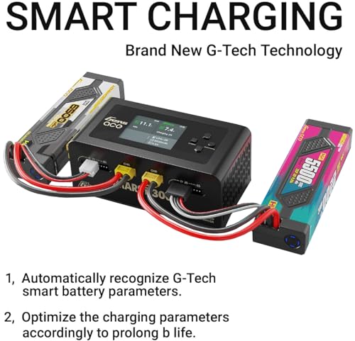 IMARS D300 Balance Charger, Gens Ace Dual Channel for RC 1~6S.Black