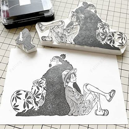 Falling in Art 2 Pack White 8 x 10 Rubber Carving Block - size: 8'' x 10'' 2 Pack