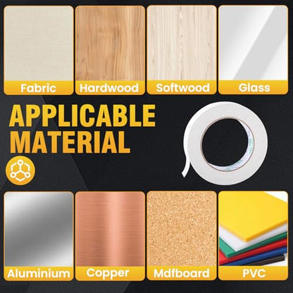 Double Sided Woodworking Tape1IN x 324 Ft (3 Pack) Residue-Free - size: 1 Inch x 324 Ft