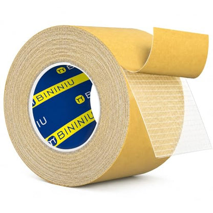 Heavy Duty Double Sided Clear Tape 2.2inX67.26FT Waterproof Strong Adhesive Mounting Tape for Office Fixing and Splicing - size: 2.2inX67.26FT