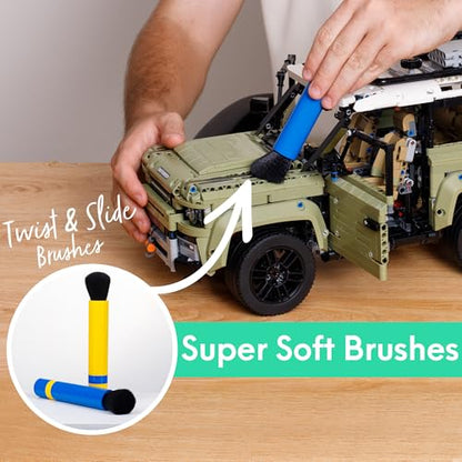 Bricktec Model Duster – Electric Air Duster & Vacuum 2-in-1 | Corded Cleaning Tool for Building Bricks, Models, Miniatures & Hobby Sets