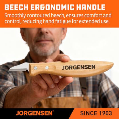Jorgensen 3-Piece Wood Carving Tool Set with Stainless Steel Knives