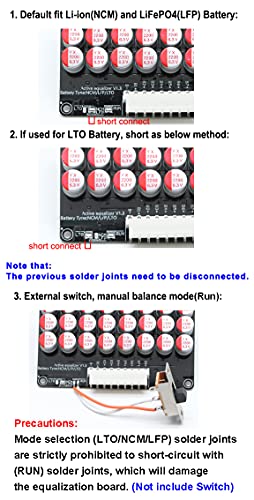 5S 5A Active Equalizer Balancer Lipo LFP LTO Battery Energy Transfer Board