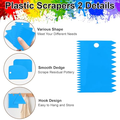 EEEKit Palette Knife for Acrylic Painting: 27PCS-Painting Tool with Brushes