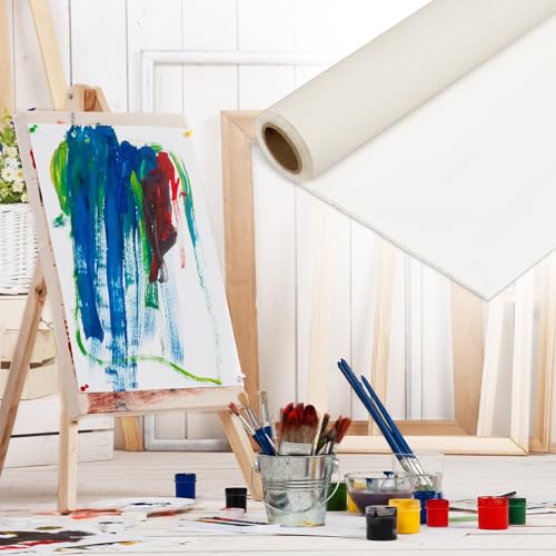 MotiMind Primed Cotton Canvas Roll, 6 Yards x 72'' Wide - size: 6 yd x 72 in