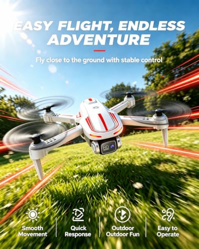 Pallton Drone with Camera for Adults and Beginners, Foldable RC Quadcopter - color: Phantom Grey