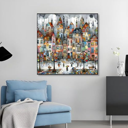 5D Castle House Diamond Art Kits for Adults,DIY Diamond Painting Kits - color: YP048