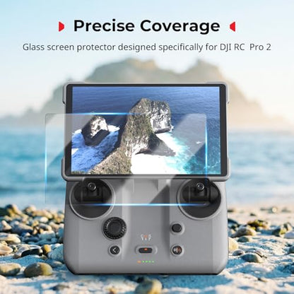 SMALLRIG HD Tempered Glass Screen Protector for DJI RC Pro 2 (2 Pack), Specifically Designed for DJI Drone Remote Controller Screens, for DJI Mini 5 Pro/Mavic 4 Pro/Air 3S / Air 3 / Mini 4 Pro