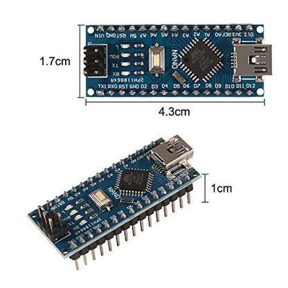 AITRIP 3pcs for Arduino Mini Nano V3.0 ATmega328P 5V 16M Micro Controller Board Module with 3pcs USB Cable Compatible with Arduino IDE - color: 3PCS