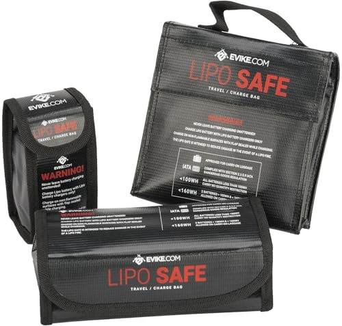 Evike Airsoft - Lipo Safe Charging and Travel Bag for Lithium Polymer Batteries - color: Large