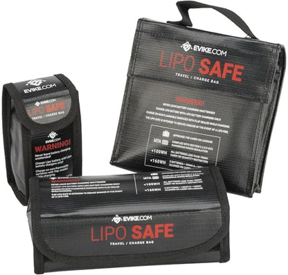 Evike Airsoft - Lipo Safe Charging and Travel Bag for Lithium Polymer Batteries - color: Small