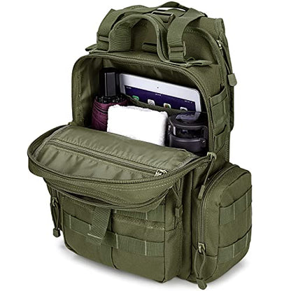 G4Free Large Tactical EDC Sling Bag, Adjustable Holder Backpack for Men - color: New Army Green
