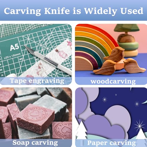 10 PCS Exacto Knife with 20 PCS Spare Sharp Blades, Profession Craft Hobby Knives for DIY, Art, Cutting, Modeling, Scrapbooking and Stencil(Black and Sliver) - color: Black and Sliver