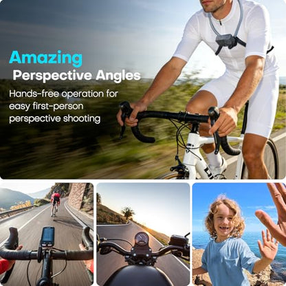 REYGEAK Magnetic Neck Mount for DJI Osmo Nano/Action 6, Quick Release - color: for Action 6/NANO