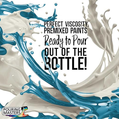 Pouring Masters Ice Blue Metallic Pearl 32-oz Acrylic Pouring Paint - color: Ice Blue Metallic Pearl, size: 32 Fl Oz (Pack of 1)