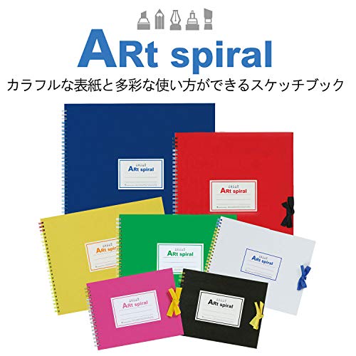 ART SPIRAL F0 Sketchbook, Yellow - color: Yellow