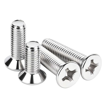 100Pcs M3-0.5x10mm Flat Head Phillips Machine Screw - size: M3-0.5x10mm(100Pcs)