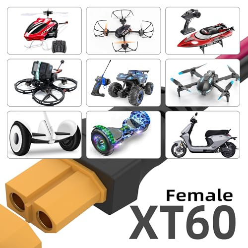 XT60 Female Pigtail 12AWG XT60 Female Connector 2pack - style: XT60 Female cable