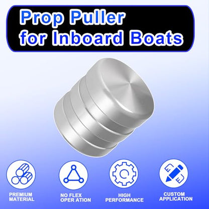 YMT Propeller Removal Tool Fits 1" or 1 1/8" Propeller Shafts Prop Puller for Inboard Boats, Prop Knocker