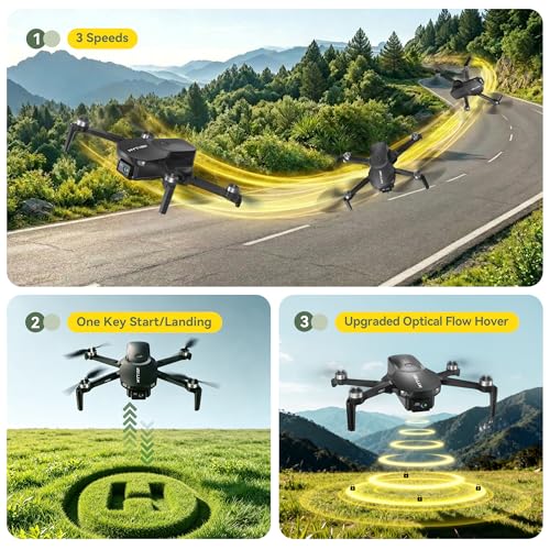 Drone with Camera for Adults, 36min Flight, 249g FAA-Exempt-H867 4K drone