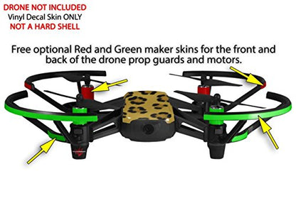 Skin Decal Wrap 2 Pack Compatible with DJI Ryze Tello Leopard Skin Drone NOT Included